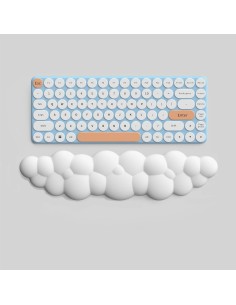 Repose-poignet nuage blanc en mousse– Confort ergonomique, douceur et soutien pour clavier | Abidia Madagascar 2