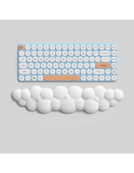 Repose-poignet nuage blanc en mousse– Confort ergonomique, douceur et soutien pour clavier | Abidia Madagascar