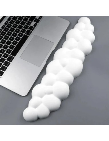 Repose-poignet nuage blanc en mousse– Confort ergonomique, douceur et soutien pour clavier | Abidia Madagascar