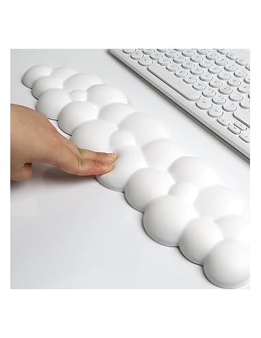 Repose-poignet nuage blanc en mousse– Confort ergonomique, douceur et soutien pour clavier | Abidia Madagascar