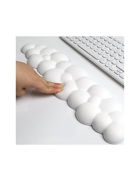 Repose-poignet nuage blanc en mousse– Confort ergonomique, douceur et soutien pour clavier | Abidia Madagascar