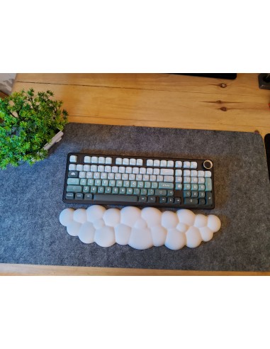Repose-poignet nuage blanc en mousse– Confort ergonomique, douceur et soutien pour clavier | Abidia Madagascar
