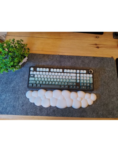 Repose-poignet nuage blanc en mousse– Confort ergonomique, douceur et soutien pour clavier | Abidia Madagascar