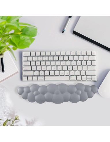 Repose-poignet nuage gris en mousse– Confort ergonomique, douceur et soutien pour clavier - abidia Madagascar