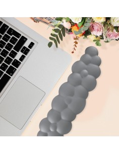 Repose-poignet nuage gris en mousse– Confort ergonomique, douceur et soutien pour clavier - abidia Madagascar 2