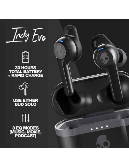 Skullcandy Indy Evo 2020 – Écouteurs True Wireless Bluetooth, Son Puissant & Compact - abidia Madagascar