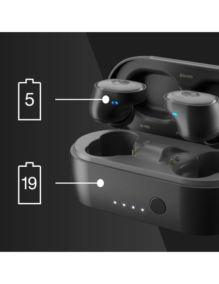 Skullcandy Sesh Evo – Écouteurs True Wireless Bluetooth, Son Puissant & Confort Durable - abidia Madagascar