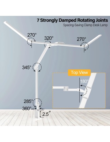 Lampe de bureau LED articulée Micomlan – Éclairage réglableet ergonomique - abidia Madagascar