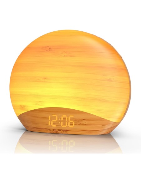 Réveil R7W Reacher simulateur de lever de soleil – Réveil doux, sons relaxants et veilleuse colorée - abidia Madagascar