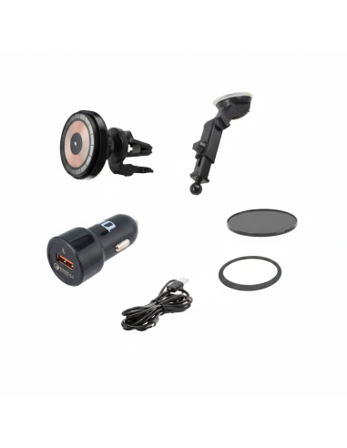 Chargeur sans fil voiture iQ MagSafe – Support magnétique rapide, fixation tableau de bord, compatible iPhone-abidia Madagascar