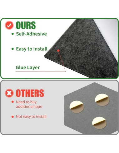 Panneaux Acoustiques Hexagonaux Auto-Adhésifs gris foncé – Mousse Insonorisante 260 x 300 mm, Épaisseur 9 mm-abidia madagascar