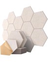 Panneaux Acoustiques Hexagonaux Auto-Adhésifs Terra  – Mousse Insonorisante 260 x 300 mm, Épaisseur 9 mm - abidia madagascar