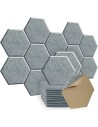 Panneaux Acoustiques Hexagonaux Auto-Adhésifs Gris – Mousse Insonorisante 260 x 300 mm, Épaisseur 9 mm-abidia Madagascar