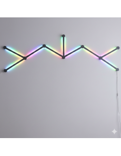 Lot de 9 barres lumineuses murales RGBIC WiFi – Lumière LED intelligente, RGB multicolore - abidia Madagascar