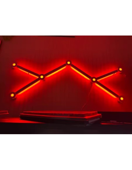 Lot de 9 barres lumineuses murales RGBIC WiFi – Lumière LED intelligente, RGB multicolore - abidia Madagascar