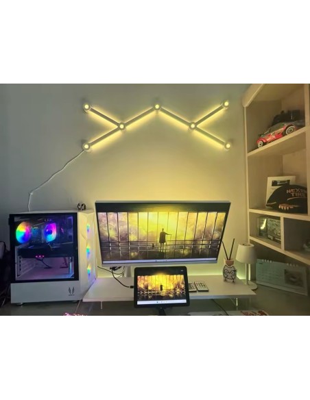 6 Barres lumineuses murales RGBIC WiFi – Lumières LED intelligente, RGB multicolore-abidia Madagascar