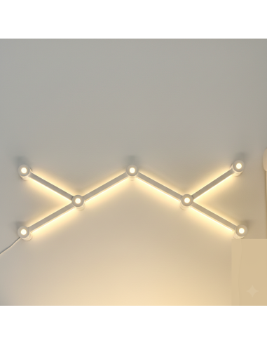 6 Barres lumineuses murales RGBIC WiFi – Lumières LED intelligente, RGB multicolore-abidia Madagascar