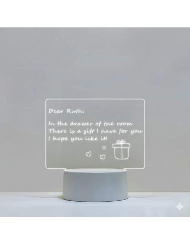 Veilleuse 3D Rectangulaire DIY – Lampe de Bureau USB avec Stylo, Lumière Chaude-abidia Madagascar