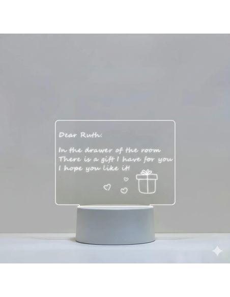 Veilleuse 3D Rectangulaire DIY – Lampe de Bureau USB avec Stylo, Lumière Chaude-abidia Madagascar