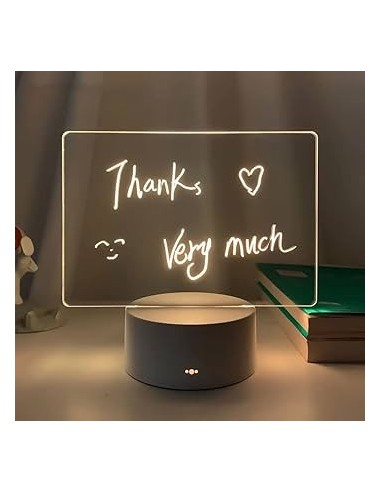 Veilleuse 3D Rectangulaire DIY – Lampe de Bureau USB avec Stylo, Lumière Chaude-abidia Madagascar