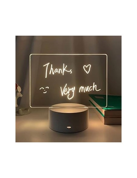 Veilleuse 3D Rectangulaire DIY – Lampe de Bureau USB avec Stylo, Lumière Chaude-abidia Madagascar