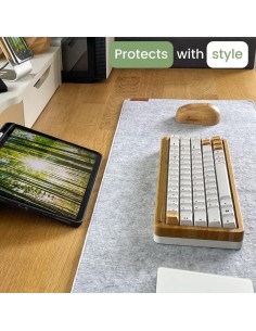 Mousepad XXL 80 x 40 cm Poil – Tapis de Souris 3 mm, Surface Douce & Base Antidérapante - abidia Madagascar 2