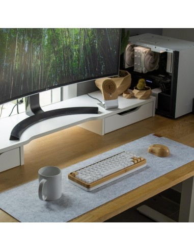 Mousepad XXL 80 x 40 cm Poil – Tapis de Souris 3 mm, Surface Douce & Base Antidérapante - abidia Madagascar