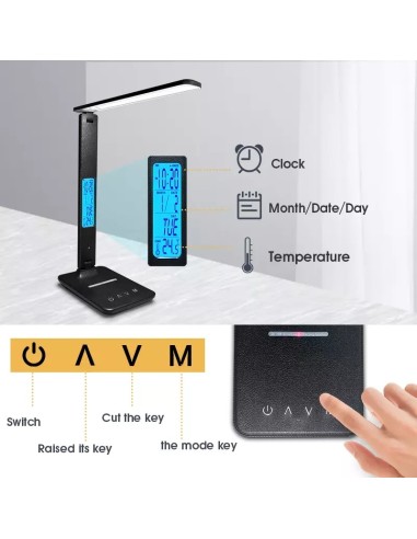 Lampe LED de table avec charge sans fil – Smart Wireless Charging- abidia Madagascar