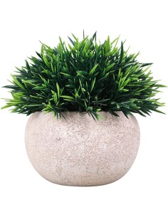 Plante artificielle FY002 en pot blanc 12cm - abidia Madagascar