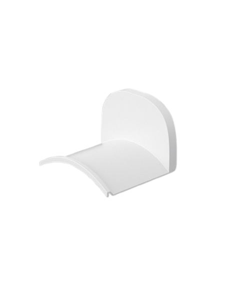 Support casque pegboard blanc – crochet 7,5x6,8x5,5 cm - abidia Madagascar