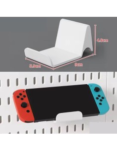 Pose manette pegboard de couleur blanc 9x5,9x4,8 cm - abidia Madagascar 2