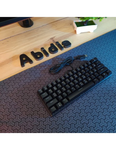 Clavier Mécanique BD61 (Switch Marron) Rétroéclairage Arc-en-ciel - Madagascar