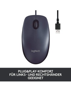 Logitech M100 – Souris USB filaire 1000 DPI ambidextre | Simple et fiable - Abidia Madagascar 2