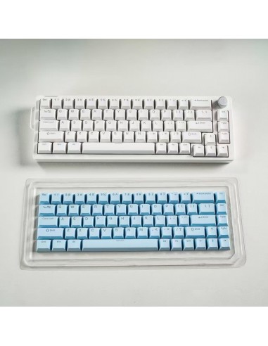 Clavier Mécanique Furycube V68 Bleu - 65% Hot-Swap & RGB | Abidia Madagascar
