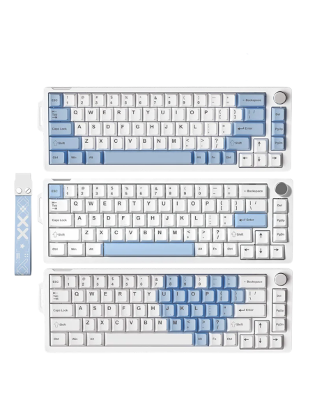 Clavier Mécanique Furycube V68 Bleu - 65% Hot-Swap & RGB | Abidia Madagascar