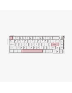 Clavier Furycube V68 Blanc & Rose - Mécanique 65% Hot-Swap|Abidia Madagascar 2