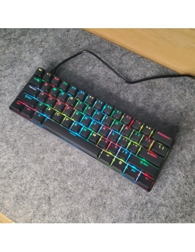 Clavier Mécanique Furycube TS61 Black RGB – Red Switch | Compact 60% Gaming- Abidia madaghascar