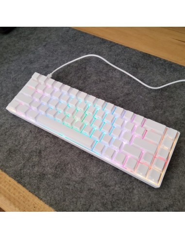 Clavier Mécanique TK68 White Side Carving – Mint Switch 5Pin | Compact 65% Gaming - abidia madagascar