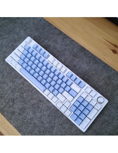 Clavier Mécanique AG98 Blue White Purple – Red Switch | Full Size Colorful Lighting