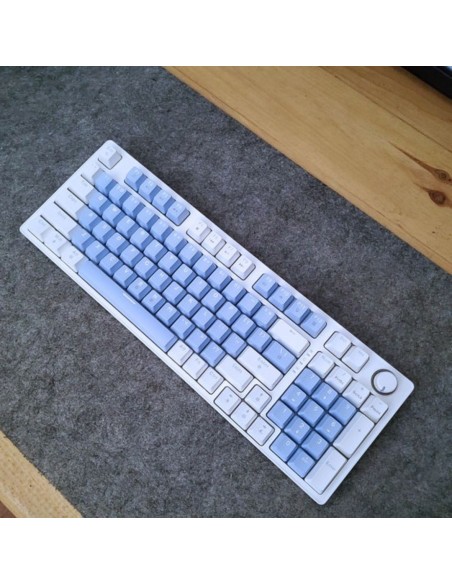 Clavier Mécanique AG98 Blue White Purple – Red Switch | Full Size Colorful Lighting