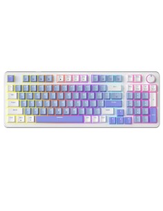 Clavier Mécanique AG98 Blue White Purple – Red Switch | Full Size Colorful Lighting