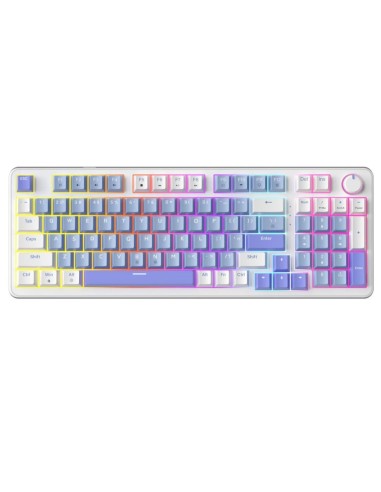 Clavier Mécanique AG98 Blue White Purple – Red Switch | Full Size Colorful Lighting