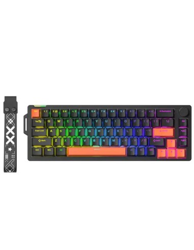 Clavier Mécanique V68 Black RGB – silver Switch Filaire | Compact 65% Gaming-Abidia madagascar