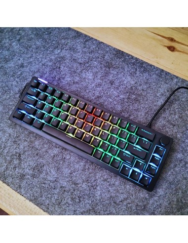 Clavier Mécanique V68 Black RGB – silver Switch Filaire | Compact 65% Gaming-Abidia madagascar