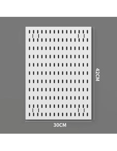Pegboard blanc 42x30 cm – Fixation par chauffage ou vis - abidia Madagascar 2