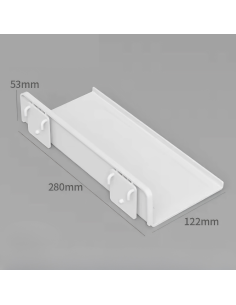 Plateau Pegboard Blanc- 280 x 22 mm - Abidia Madagascar 2
