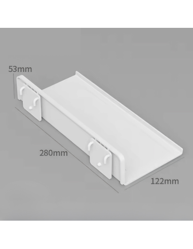 Plateau Pegboard Blanc- 280 x 22 mm - Abidia Madagascar