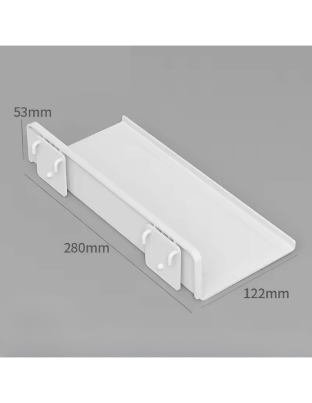 Plateau Pegboard Blanc- 280 x 22 mm - Abidia Madagascar