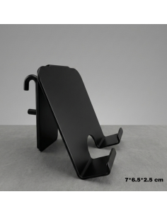 Support Téléphone en Métal pour Pegboard noir Minimaliste - Abidia Madagascar 2