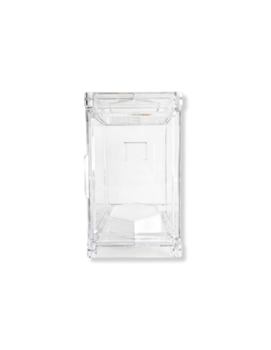 Boîte à Figurines Transparente pour pegboard 8.5x8.5x15cm - Vitrine de Protection - Abiadia Madagascar